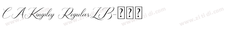 CAKingsley RegularLB字体转换 CAKingsley RegularLB字体转换